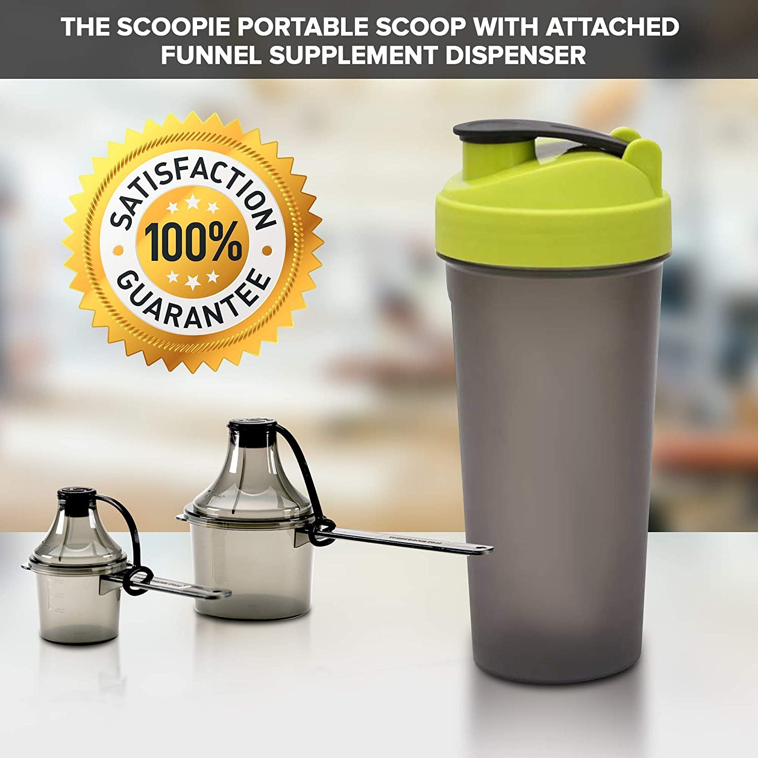 The Scoopie™ – Mess-Free Supplement Scoop & Spill-Proof Funnel