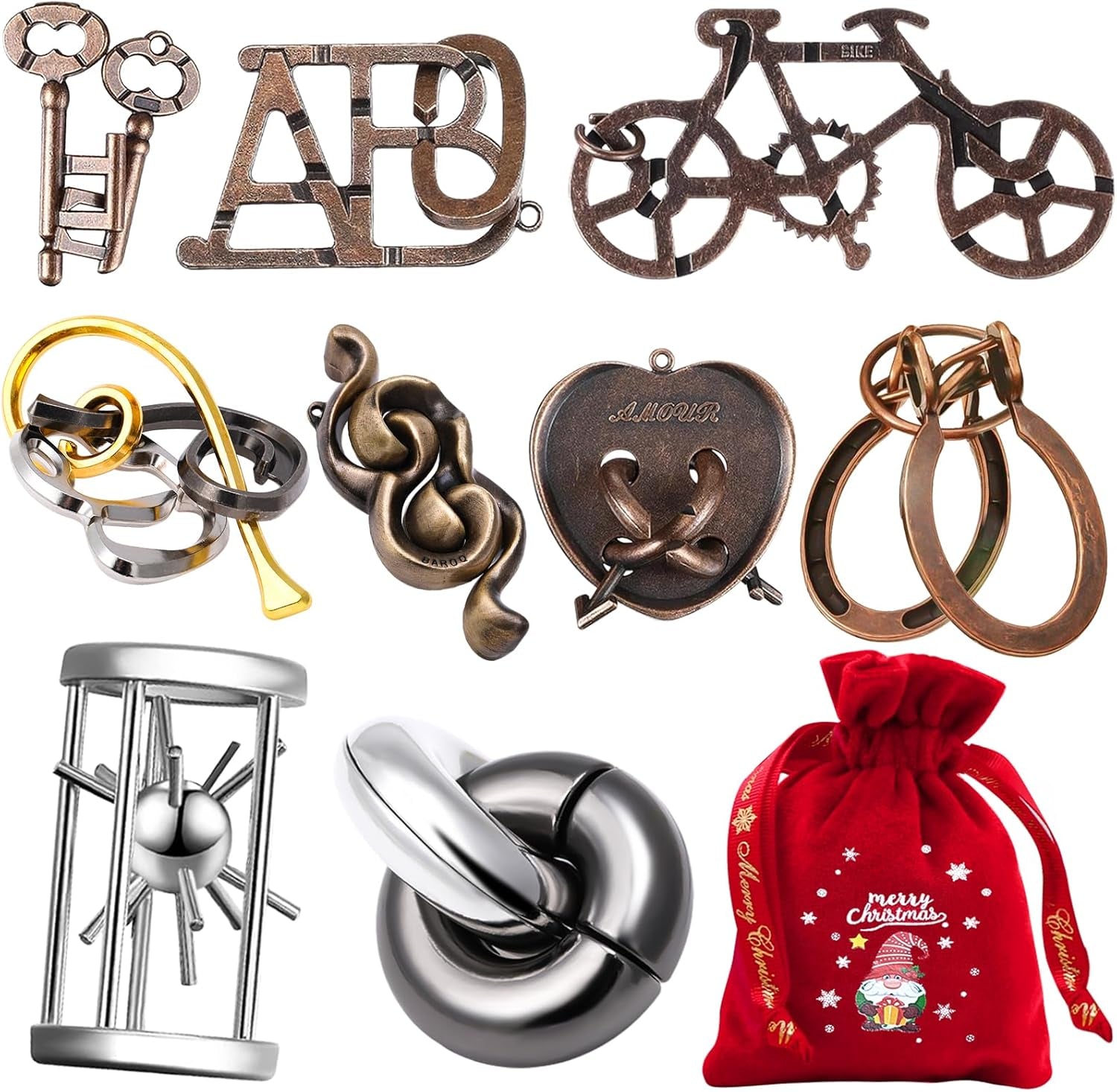 IQ Jigsaw Logic Puzzle for Adults & Teens — Classic Brain Teaser Mind Game | Challenging IQ Disentanglement Puzzle | Puzzle Gift for Family, Stress Relief, Travel & Game Night