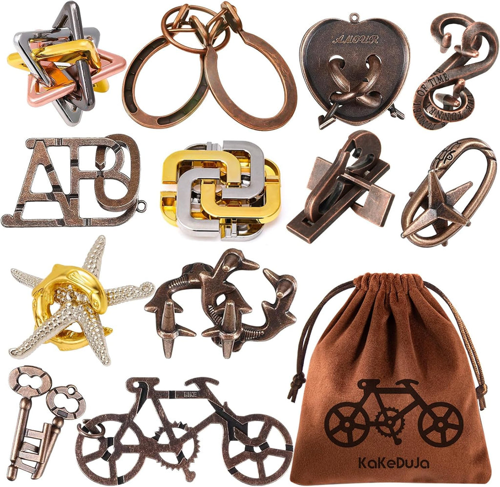 IQ Jigsaw Logic Puzzle for Adults & Teens — Classic Brain Teaser Mind Game | Challenging IQ Disentanglement Puzzle | Puzzle Gift for Family, Stress Relief, Travel & Game Night