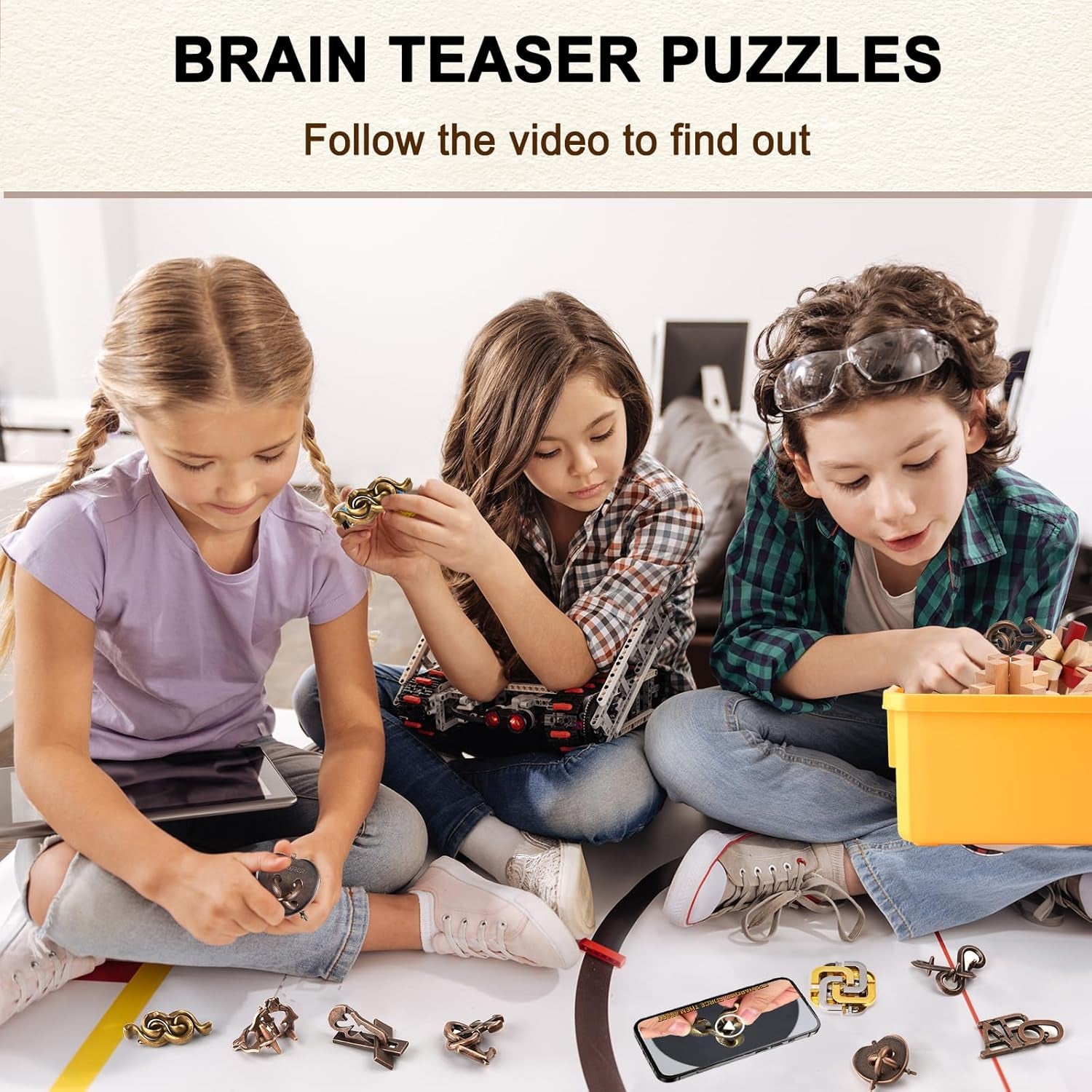 IQ Jigsaw Logic Puzzle for Adults & Teens — Classic Brain Teaser Mind Game | Challenging IQ Disentanglement Puzzle | Puzzle Gift for Family, Stress Relief, Travel & Game Night