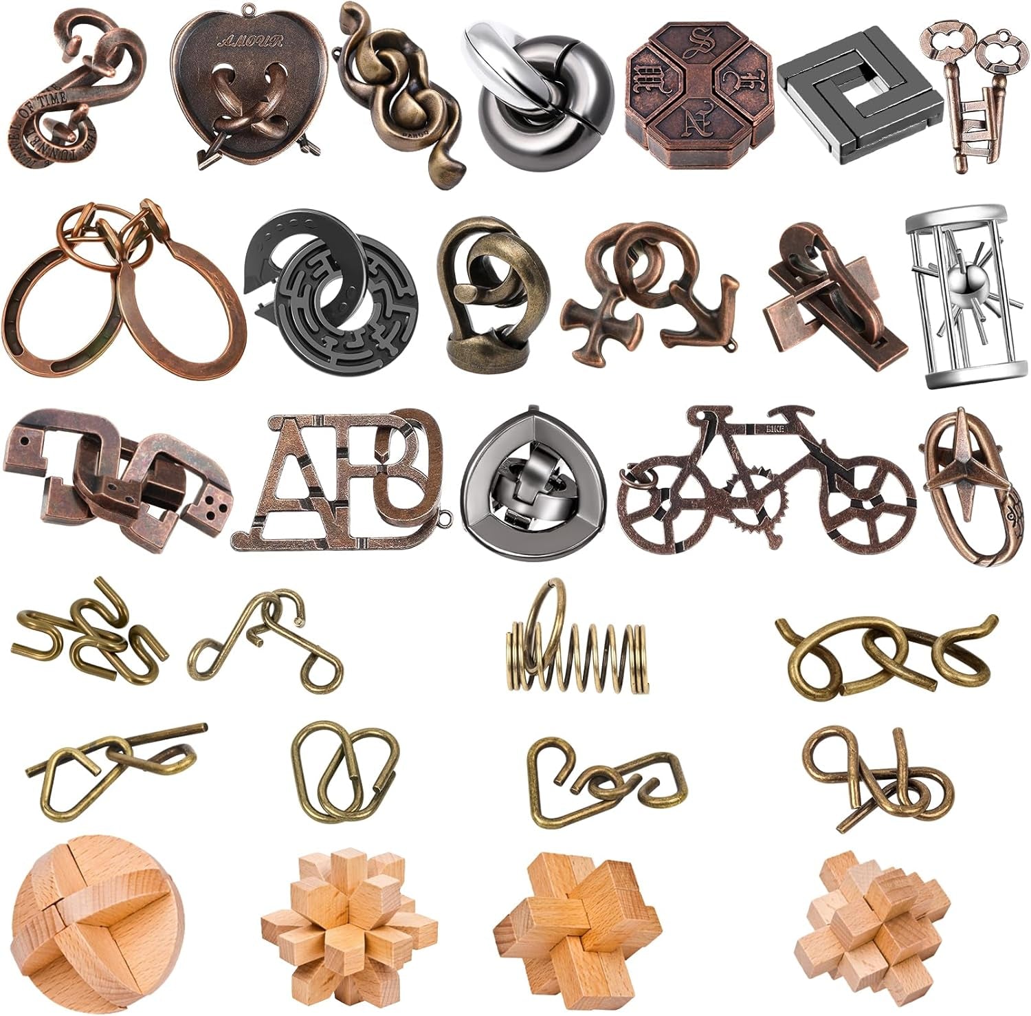 IQ Jigsaw Logic Puzzle for Adults & Teens — Classic Brain Teaser Mind Game | Challenging IQ Disentanglement Puzzle | Puzzle Gift for Family, Stress Relief, Travel & Game Night