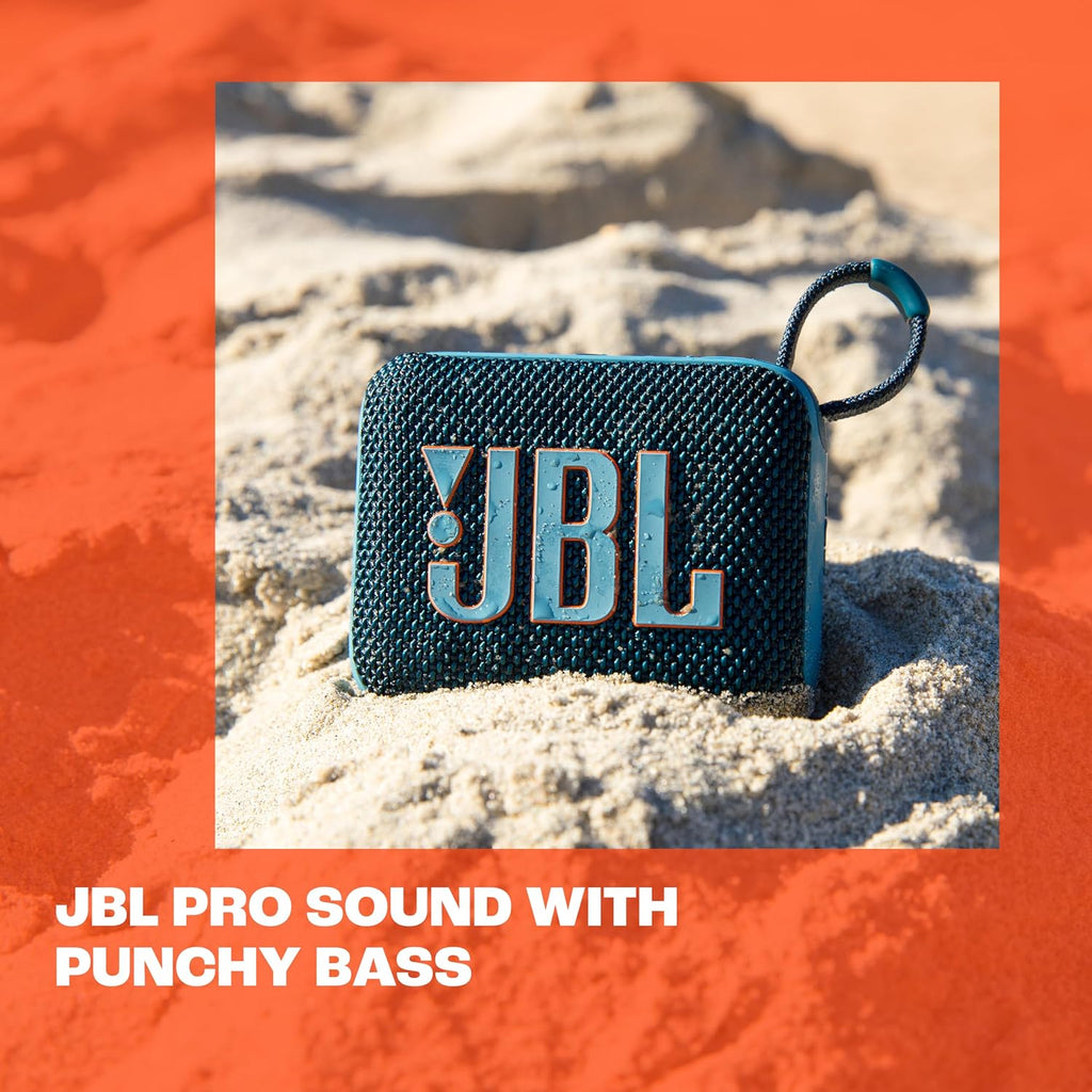 JBL Go 4 Ultra-Portable Waterproof Bluetooth Speaker – IP67 Dustproof, 7-Hour Playtime & Big JBL Pro Sound
