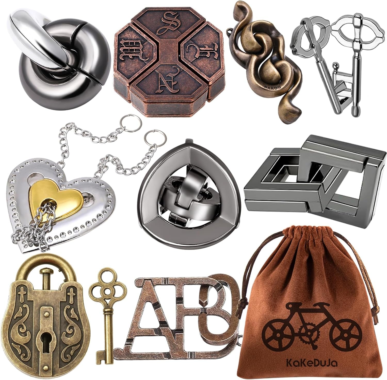 IQ Jigsaw Logic Puzzle for Adults & Teens — Classic Brain Teaser Mind Game | Challenging IQ Disentanglement Puzzle | Puzzle Gift for Family, Stress Relief, Travel & Game Night