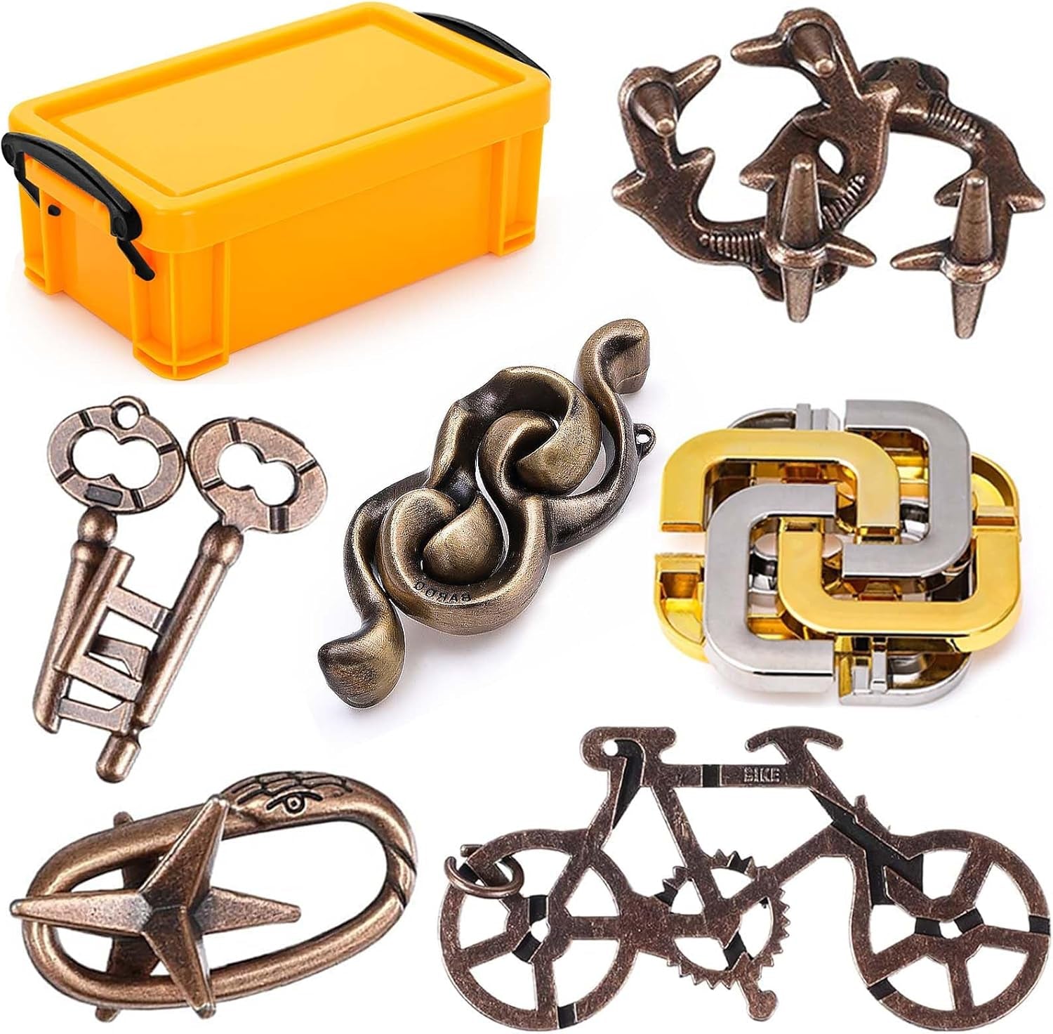 IQ Jigsaw Logic Puzzle for Adults & Teens — Classic Brain Teaser Mind Game | Challenging IQ Disentanglement Puzzle | Puzzle Gift for Family, Stress Relief, Travel & Game Night