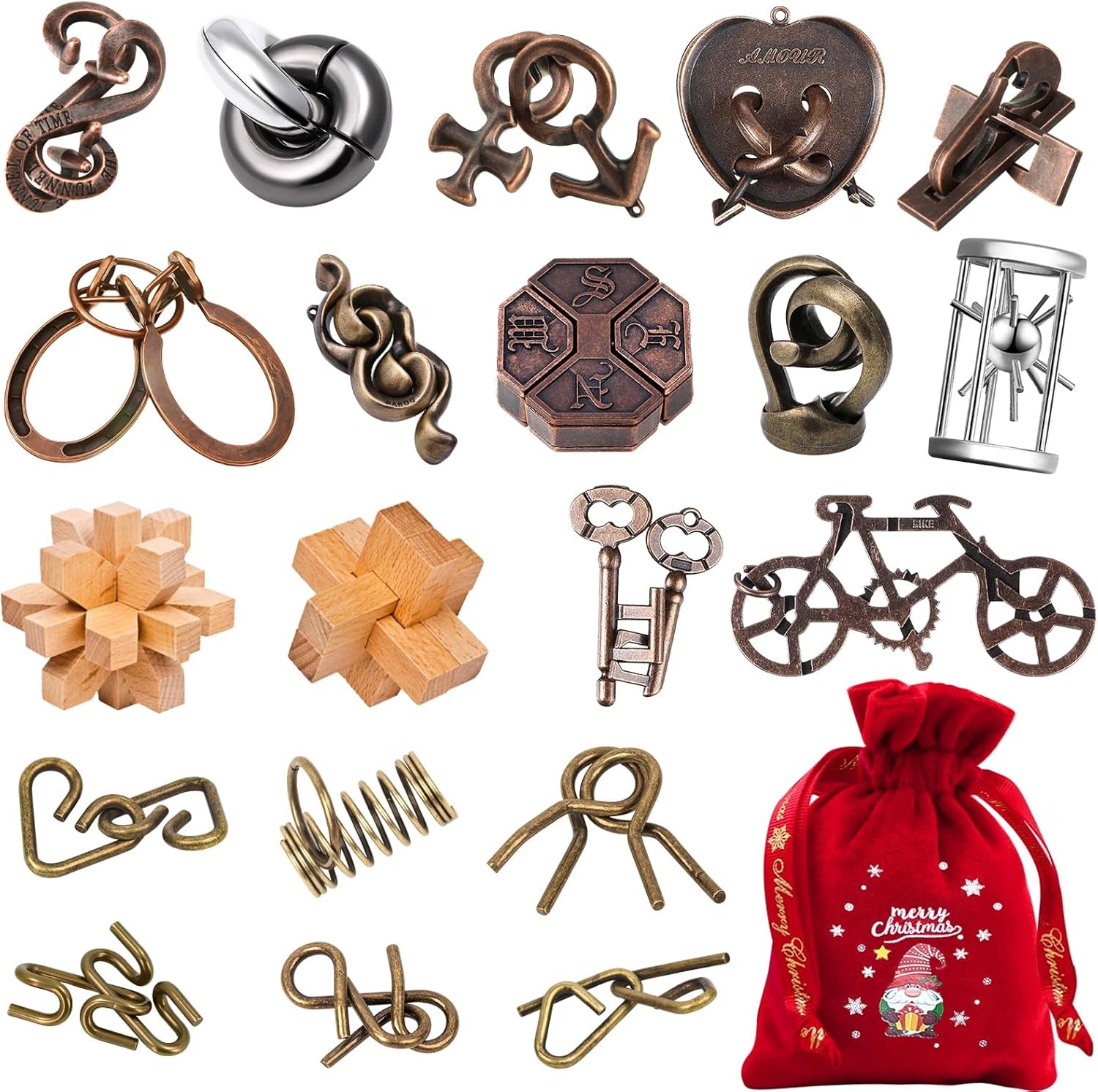 IQ Jigsaw Logic Puzzle for Adults & Teens — Classic Brain Teaser Mind Game | Challenging IQ Disentanglement Puzzle | Puzzle Gift for Family, Stress Relief, Travel & Game Night