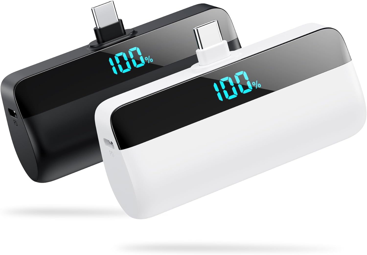 [2-Pack] Mini Portable Charger for Iphone 17/16/15,Upgraded 5500Mah PD Fast Charging USB C Power Bank,Travel Essentials Battery Pack for Iphone Galaxy Android