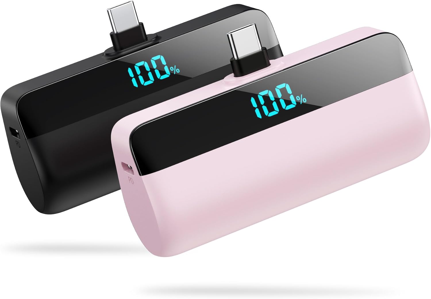 [2-Pack] Mini Portable Charger for Iphone 17/16/15,Upgraded 5500Mah PD Fast Charging USB C Power Bank,Travel Essentials Battery Pack for Iphone Galaxy Android