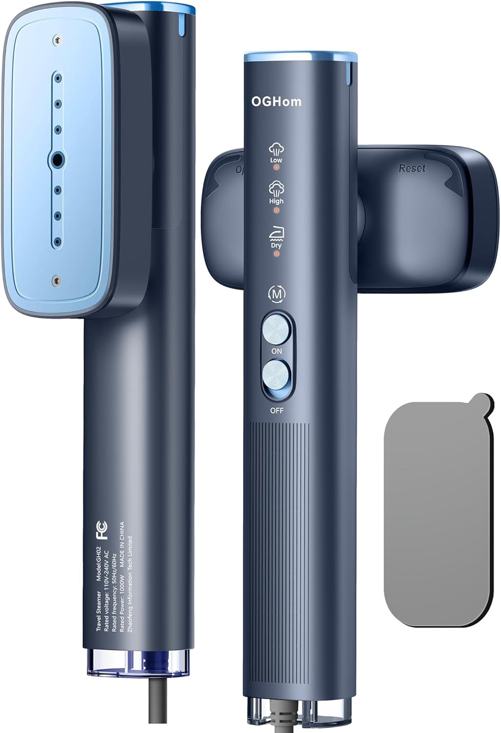 Portable Handheld Clothes Steamer – OGHom 1000W Powerful Fabric Steamer for Wrinkle Removal, Quick Heat-Up, Travel & Home Use