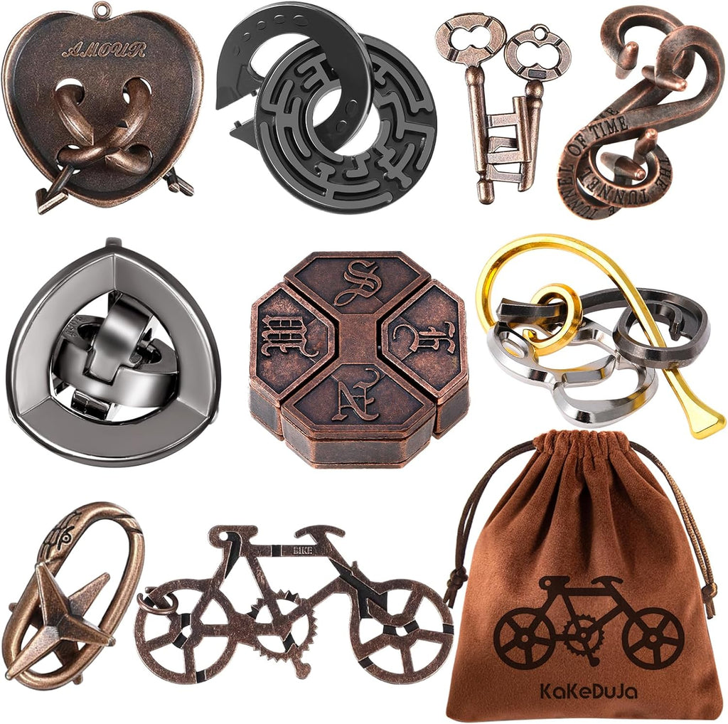 IQ Jigsaw Logic Puzzle for Adults & Teens — Classic Brain Teaser Mind Game | Challenging IQ Disentanglement Puzzle | Puzzle Gift for Family, Stress Relief, Travel & Game Night